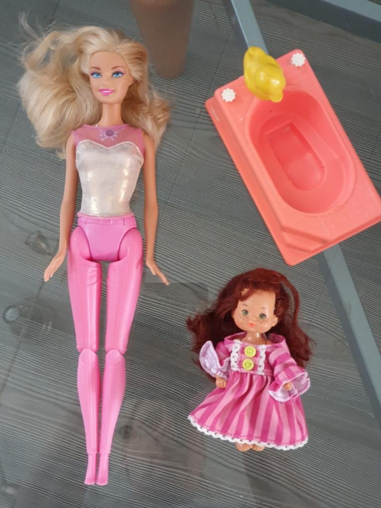 Mattel barbie en kind samen 5 euro, Ophalen of Verzenden, Pop