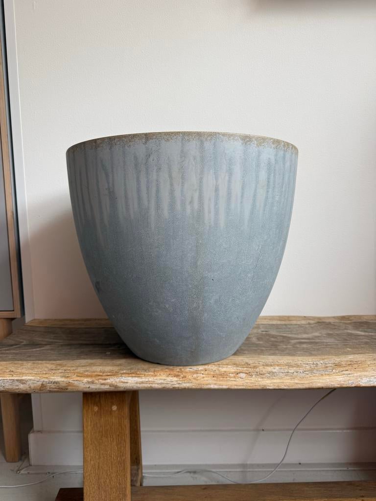 Grote kunststof bloempot, 45 cm diameter, 40 cm hoog, Ophalen, Kunststof, Gebruikt, 40 cm of meer