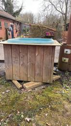 Hottub / koud water dompelbad met spiraal houtkachel, Tuin en Terras, Ophalen, Gebruikt, Vast