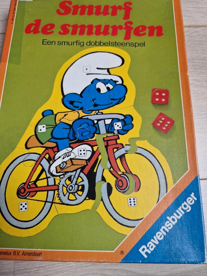1983 smurf de smurfen ravensburger smurfig dobbelsteenspel, Verzamelen, Smurfen, Verschillende Smurfen, Ophalen of Verzenden