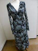 Fabienne Chapot maxijurk Natasja bloem blauw grijs M 38 40, Kleding | Dames, Jurken, Maat 38/40 (M), Overige kleuren, Ophalen of Verzenden