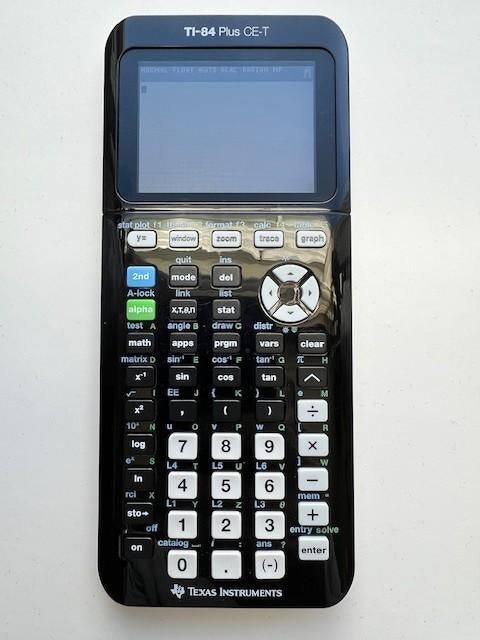 TI 84 PLUS CE-T Texas Instruments grafische rekenmachine, Diversen, Schoolbenodigdheden, Ophalen of Verzenden, Zo goed als nieuw