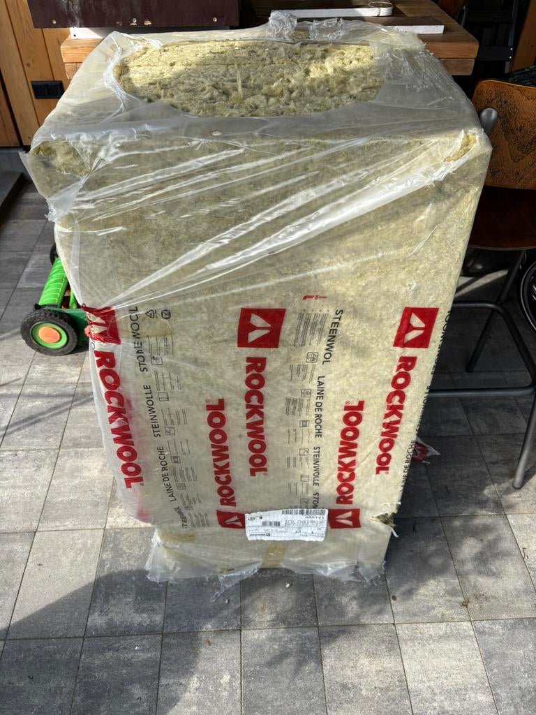 Te Koop: Rockwool, Doe-het-zelf en Verbouw, Isolatie en Afdichting, Ophalen, 4 tot 8 cm, Steenwol, Zo goed als nieuw