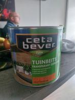 4 grote blikken beits ceta bever zie foto's 2.5 liter per bl, Ophalen of Verzenden, Nieuw, Beits