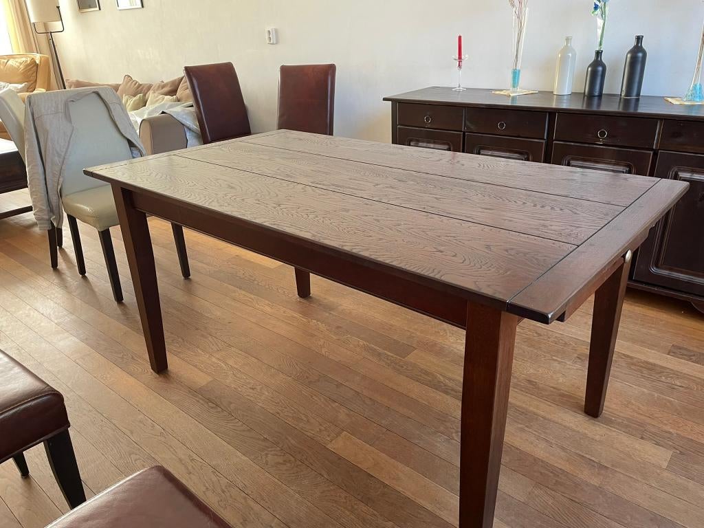 Zeer degelijke landelijke eettafel, Ophalen, 200 cm of meer, 50 tot 100 cm, Zo goed als nieuw