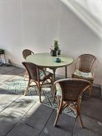 4 terrasstoelen, Ophalen, Gebruikt, Rotan
