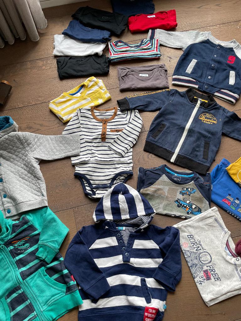 Kledingpakket maat 80, Kinderen en Baby's, Babykleding | Maat 86, Ophalen of Verzenden, Zo goed als nieuw, Jongetje, Shirtje of Longsleeve