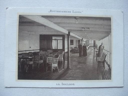 P222 Stoomschip Insulinde - Rotterdamsche Lloyd, Verzamelen, Verzenden, Voor 1920, Gelopen, Zuid-Holland