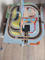 Grote Houten Speelgoed Garage met Spoorbaan, Kinderen en Baby's, Ophalen, Gebruikt, Overige typen