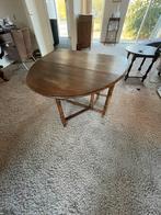 Antieke inklapbare tafel - ook als sidetable te gebruiken, Ophalen of Verzenden