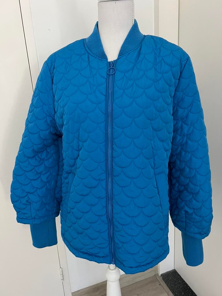 Kobaltblauwe dames jas , maat M/L, Ophalen of Verzenden, Zo goed als nieuw, Maat 38/40 (M), Blauw