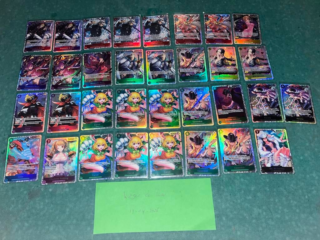 One Piece Super Rare (SR) Kaarten - Diverse Sets, Ophalen, Zo goed als nieuw, Meerdere kaarten
