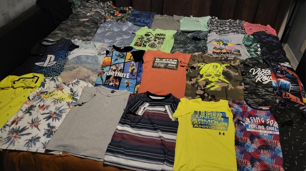 32 stuks t -shirts  jongen maat 146/152, Kinderen en Baby's, Kinderkleding | Maat 146, Ophalen of Verzenden, Gebruikt, Jongen