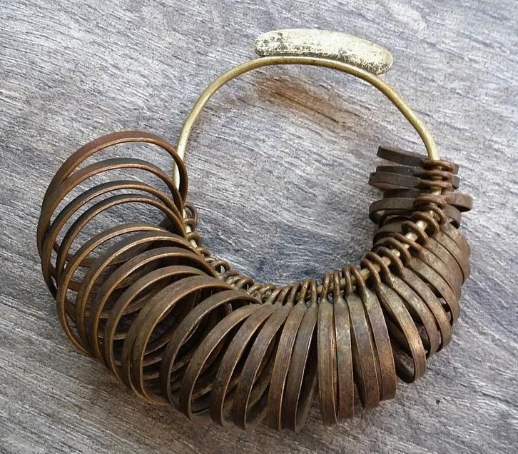 Omstreeks 1900 Ringmaat Meter Juwelier Goudsmid Zilversmid, Antiek en Kunst, Antiek | Gereedschap en Instrumenten, Ophalen of Verzenden