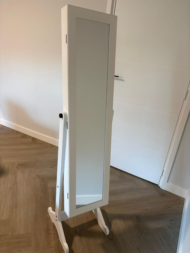 Spiegelkast voor sieraden - Wit, met opbergruimte, Ophalen, Minder dan 50 cm, Zo goed als nieuw, 150 tot 200 cm
