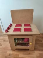 Houten keukentje met toebehoren, Ophalen