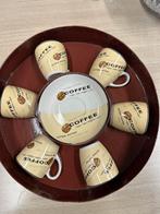Doos met 6 espresso / koffie kommetjes met schoteltjes, Ophalen of Verzenden, Overige stijlen, Kop(pen) en/of Schotel(s)