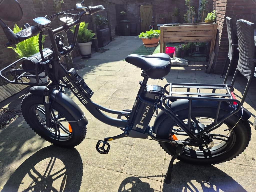 Engwe L20 Black, in perfecte staat incl meerdere accessoires, Ophalen, Overige modellen, 7 versnellingen, Zo goed als nieuw