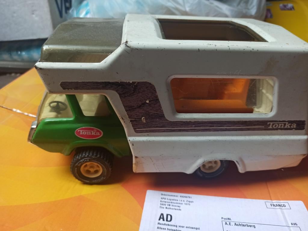 Tonka camper truck uit jaren zeventig, Ophalen of Verzenden