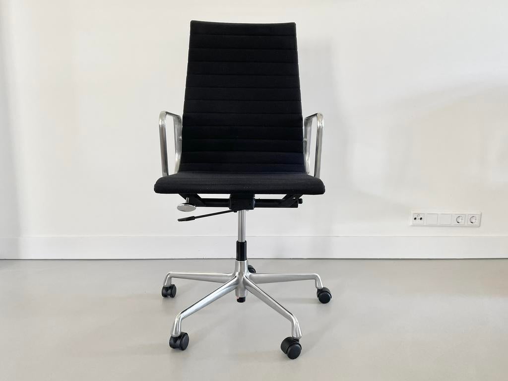 3x Vitra Eames ea119 bureaustoel hopsak zwart, Huis en Inrichting, Bureaustoelen, Zo goed als nieuw, Zwart, Ophalen of Verzenden