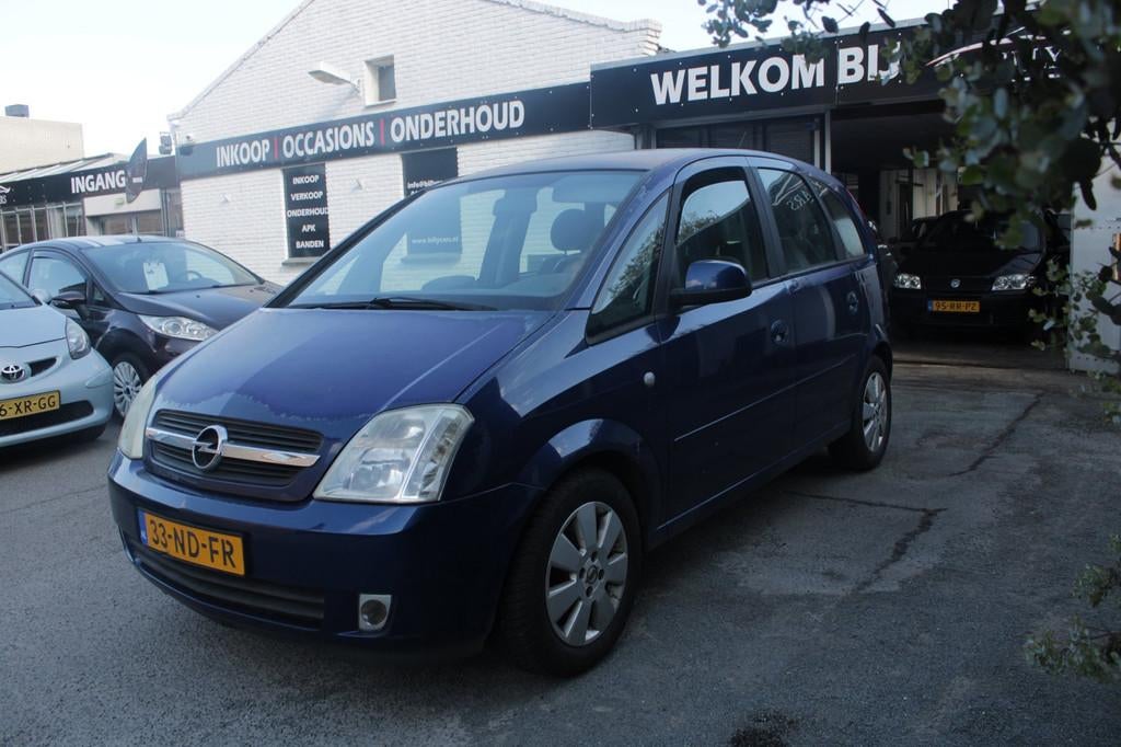 Opel Meriva 1.6-16V Cosmo / Elektrische ramen / Semi automaa, Auto's, Gebruikt, Zwart, 4 cilinders, Blauw