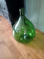 Een prachtige groene Mandfles...20.lt, Ophalen of Verzenden, Minder dan 50 cm, Groen, Glas