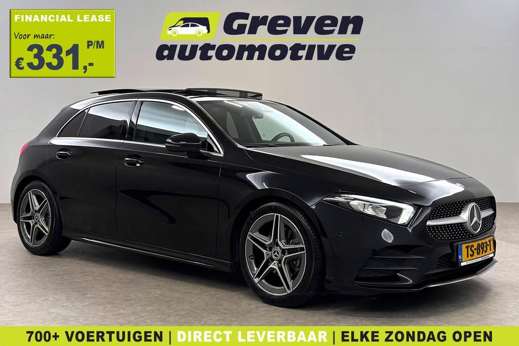 Mercedes-Benz A-Klasse 200 AMG | Pano | Virtual | Camera | L, Auto's, Mercedes-Benz, Gebruikt, Euro 6, 4 cilinders, Zwart