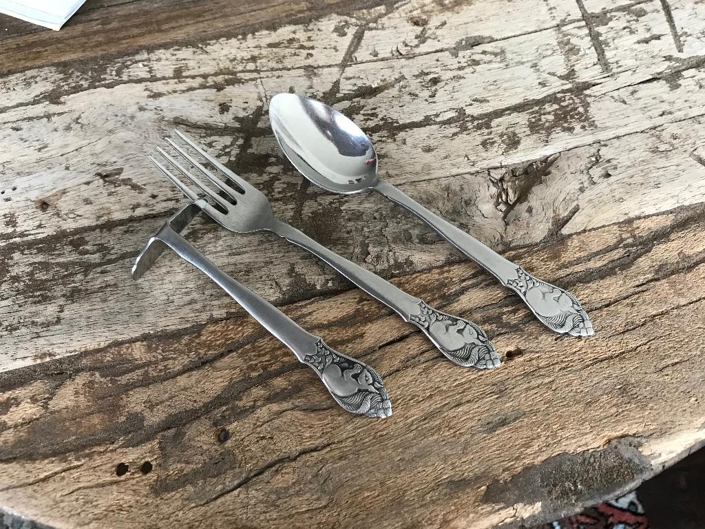 3-delig kinderbestekje jaren ‘60 van Gero Zimeta, Antiek en Kunst, Antiek | Bestek, Ophalen of Verzenden