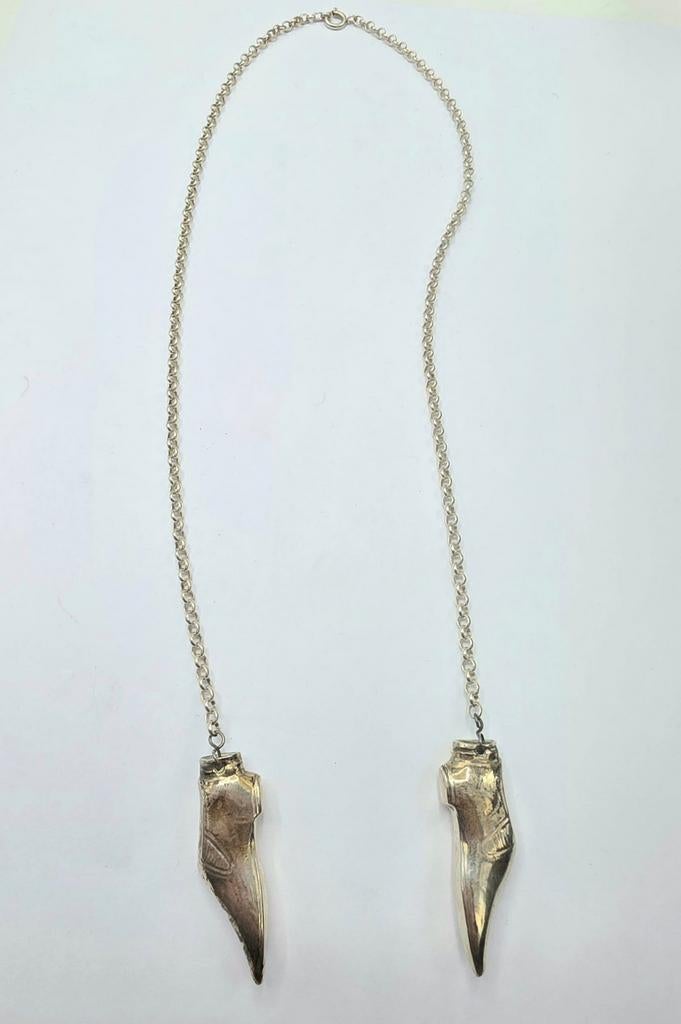 Antieke Zilveren Breinaalden Houder Schoentje, Verzenden