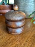 Houten tabaks potje met deksel, Ophalen of Verzenden