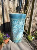 Te koop: 2 marokkaanse potten bewerkt met tedelekt, Ophalen, Overige materialen, Gebruikt, Rond