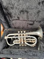 Es cornet in koffer type Courtois Chenonceau II (107), Muziek en Instrumenten, Blaasinstrumenten | Trompetten, Ophalen of Verzenden