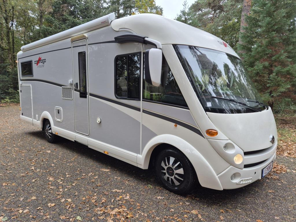 Carthago C-Tourer I 149 LE AUT 150PK 2016 1e eig TWINBED, Caravans en Kamperen, Chemisch toilet, Koelkast, Fiat, Vloeistofverwarming