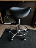Ergonomische Zadelkruk / Bureaukruk - Zwart met voetensteun, Ophalen, Zwart, Zo goed als nieuw, Bureaukruk