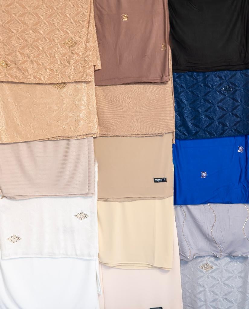 Groot Assortiment Luxe Sjaals / Hoofddoeken (Partij), Kleding | Dames, Mutsen, Sjaals en Handschoenen, Ophalen of Verzenden, Nieuw