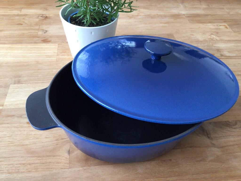 Gietijzeren pan, groot van Ikea — bijna ongebruikt, Ophalen, Gietijzer, Zo goed als nieuw, Keramische plaat