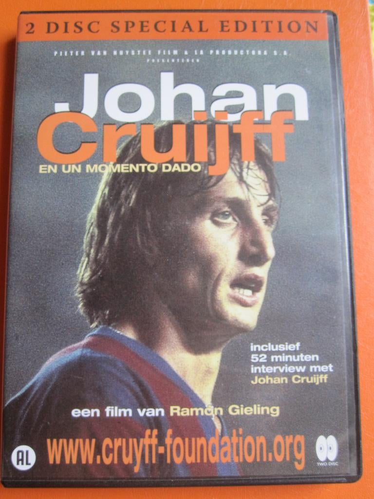 Johan Cruijff - En Un Momento Dado (2003) 2 disc, Cd's en Dvd's, Dvd's | Sport en Fitness, Voetbal, Alle leeftijden, Boxset, Ophalen of Verzenden