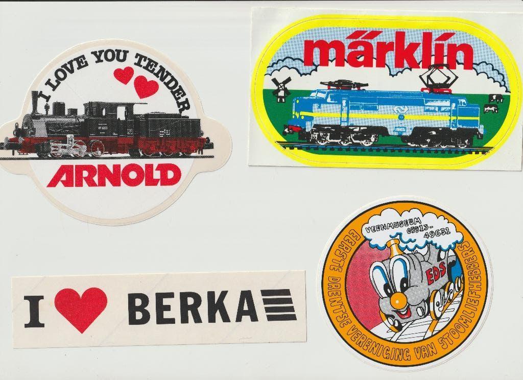 STICKERS MODELBOUW MARKLIN ARNOLD BERKA STOOMTREIN ELEKLOC, Ophalen of Verzenden, Zo goed als nieuw