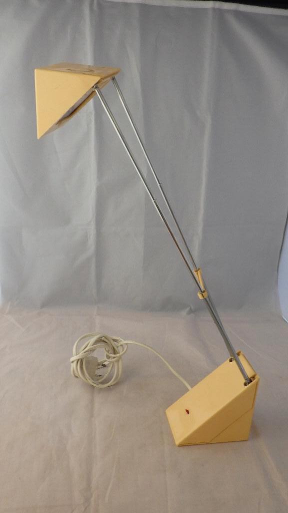 mooi jaren '80 tafellampje, Ophalen of Verzenden, Gebruikt, Metaal, Minder dan 50 cm