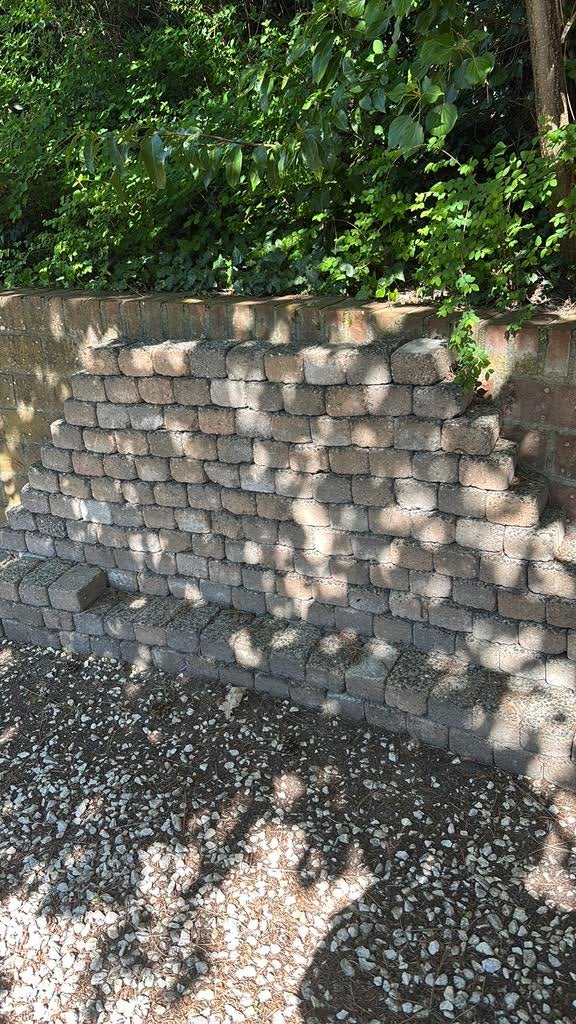 25m2 betonklinkers (14x10 cm en 7 cm hoog), Tuin en Terras, Tegels en Klinkers, Gebruikt, Klinkers, Beton, 10 m² of meer, Ophalen