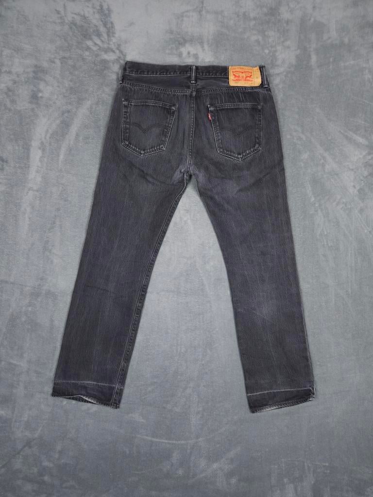 Levis 501 Broek W34 L32 Straight Fit Zwart Denim Jeans., ., Zwart, Ophalen of Verzenden, Zo goed als nieuw