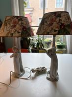 TweeVintage Nao Lladró Porseleinen Lampen: Jongen & Meisje, Ophalen of Verzenden