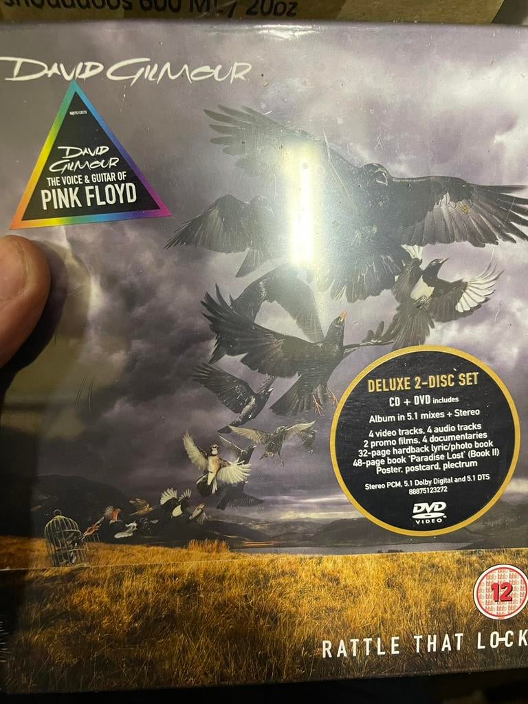 Cd met dvd box set david gilmour pink floyd rattle that, Ophalen of Verzenden, Zo goed als nieuw, Progressive