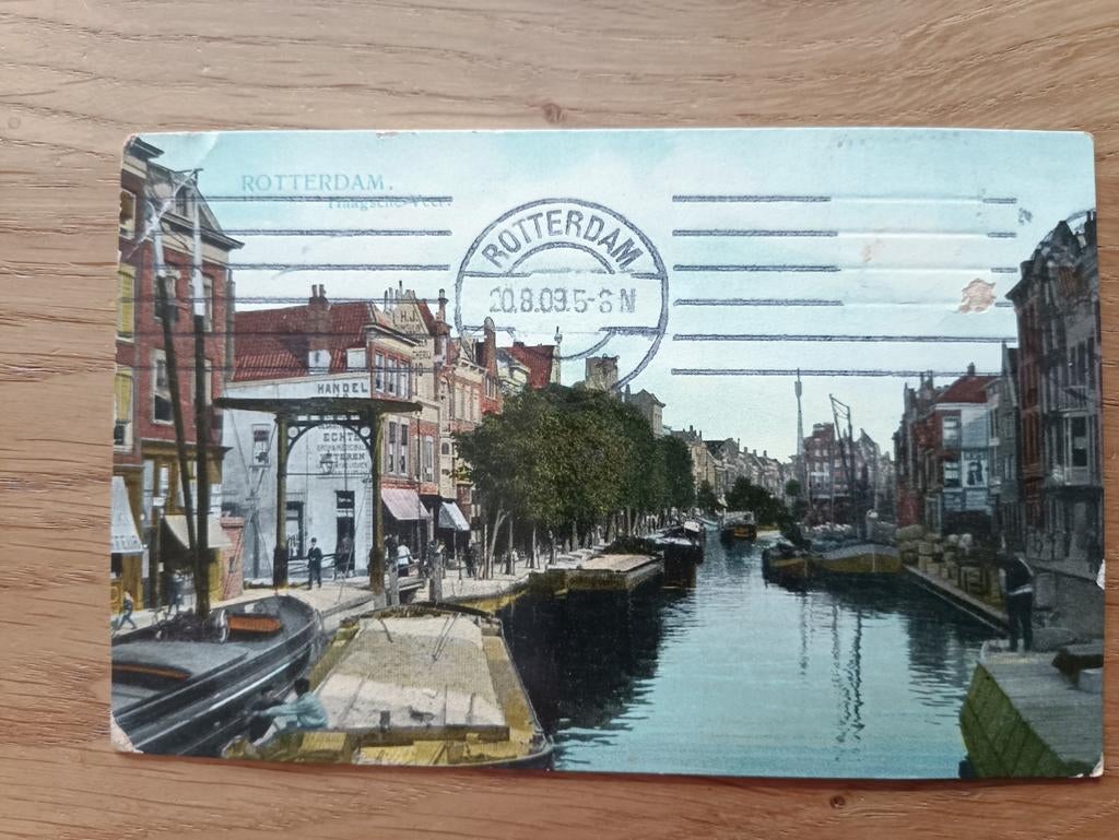 Ansichtkaart Rotterdam Haagsche Veer, Ophalen of Verzenden, Voor 1920, Gelopen, Zuid-Holland