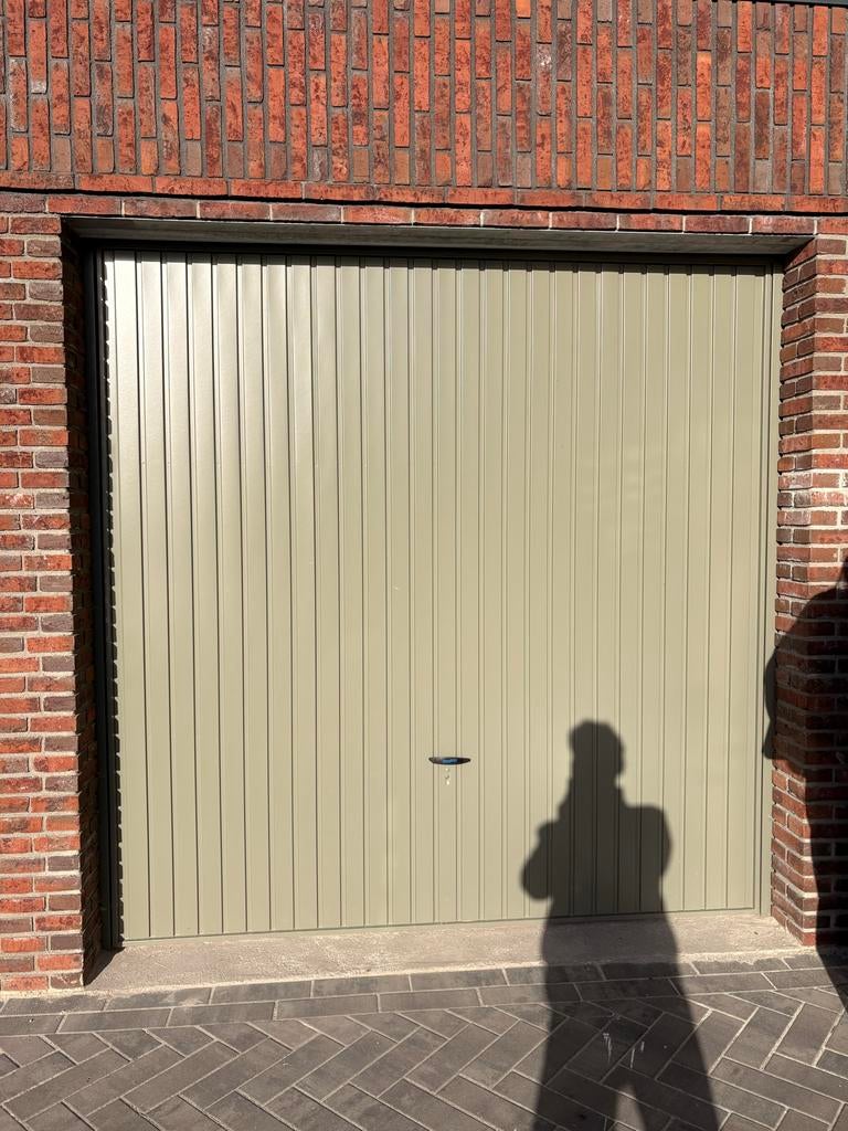 Novoferm Garagedeur 2375x2375 RAL7003 - Nieuwstaat, Doe-het-zelf en Verbouw, Deuren en Horren, Ophalen, Metaal, 120 cm of meer