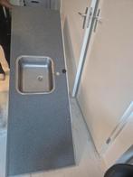 Aanrechtblad inclusieve sifon te koop, Huis en Inrichting, Keuken | Keukenelementen, Ophalen, Gebruikt, 150 tot 200 cm, Minder dan 100 cm