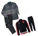 Ajax Trainingspak x1 grijs/zwart - x1 rood/zwart (maat 152), Maat XS of kleiner, Ophalen of Verzenden, Zo goed als nieuw, Trainingspak