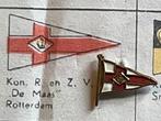 speldje roei zeilvereniging De Maas Rotterdam  messing, Verzamelen, Verzenden, Gebruikt, Sport, Speldje of Pin