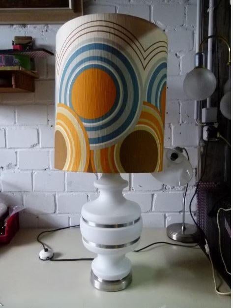vintage space age tafellamp/bodemlamp 60er, Ophalen, Huis en Inrichting