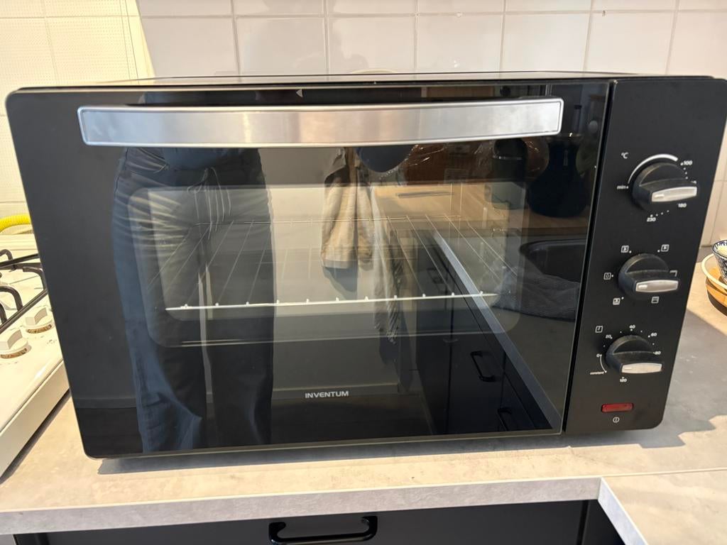 Inventum vrijstaande (hetelucht) oven OV457B, Witgoed en Apparatuur, Ovens, Ophalen, Minder dan 45 cm, Oven, Hete lucht